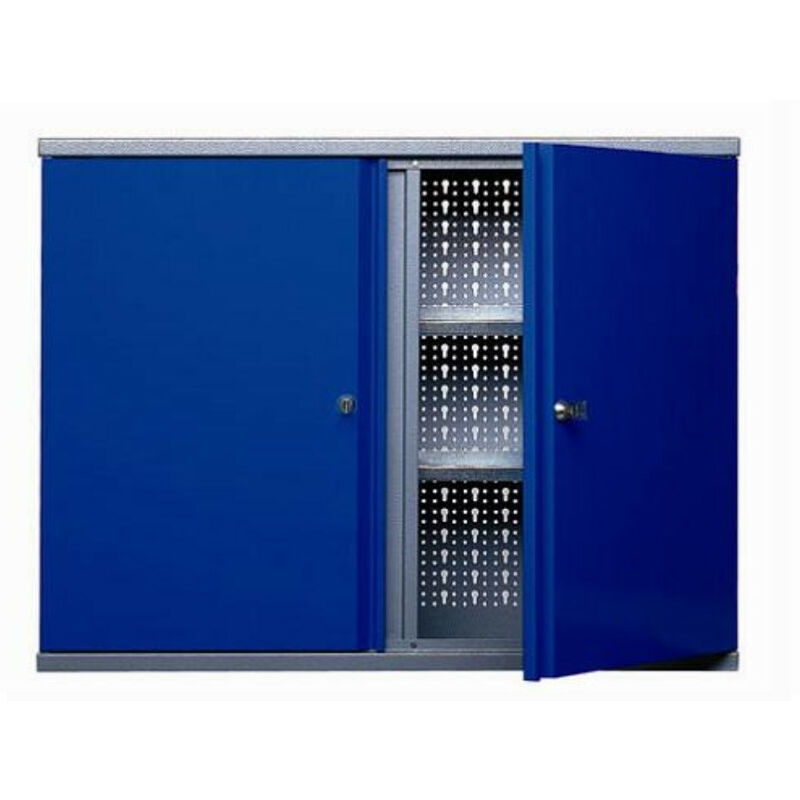 

Kupper - Armario de pared 2 puertas 4 estantes - Azul marino