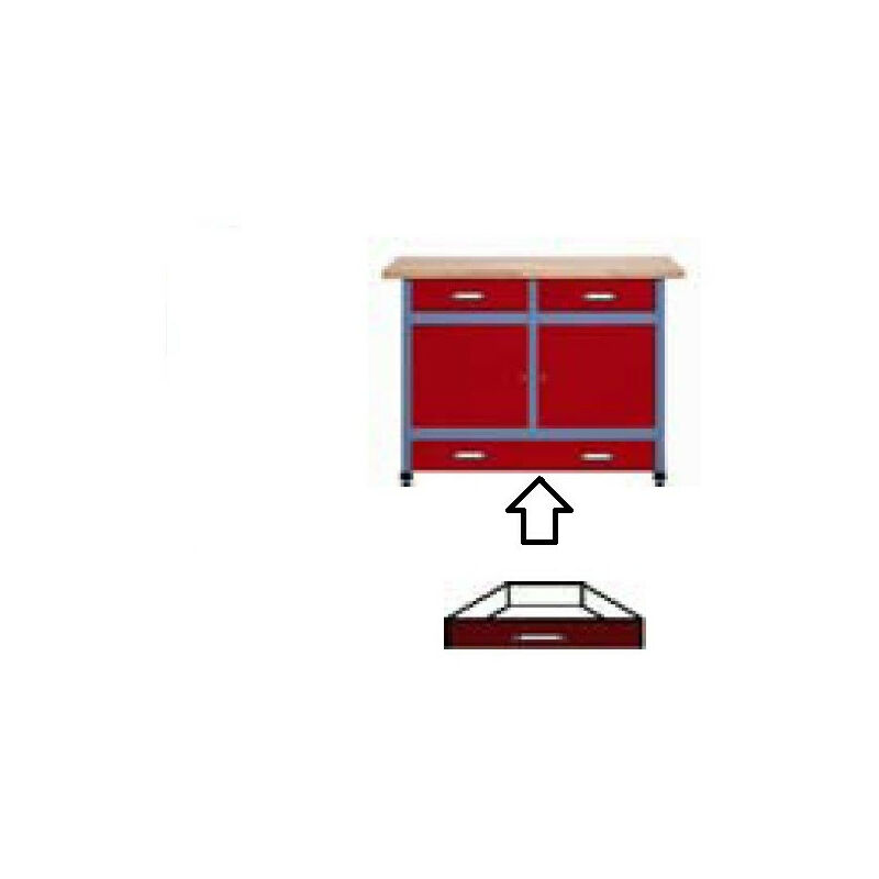 Grand tiroir complémentaire 45,1x6,5x44,5cm pour établi hauteur spécial (SH95 / SH100) - Kupper