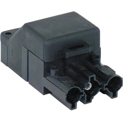 Kupplung 3-polig / schwarz 250V, 16A System Wieland