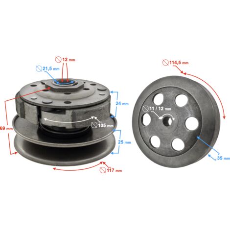 Kupplung für 4T Hurricane 5 Roller