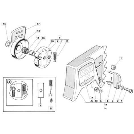 KUPPLUNGSKURBELGEHÄUSE MS 40 ORIGINAL STIGA - 4154030