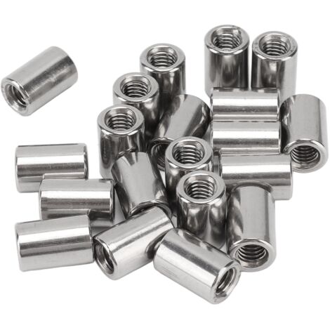 Kupplungsmutter  Zugangsverbinder-Set, 20-teilig  M6  Edelstahl 304  Verbesserte Sichtbarkeit