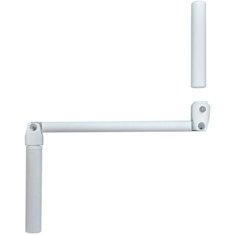 Kurbelgriff aus lackiertem Stahl, H.415 x B.20 x T.20 mm AFBAT