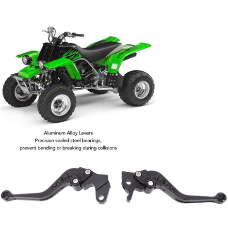 Kurze Brems- und Kupplungshebel aus eloxierter Aluminiumlegierung, vorderer Drehpunkt, 1 Paar, Schwarz, für Yamaha YFZ 350 Banshee 2002-2008