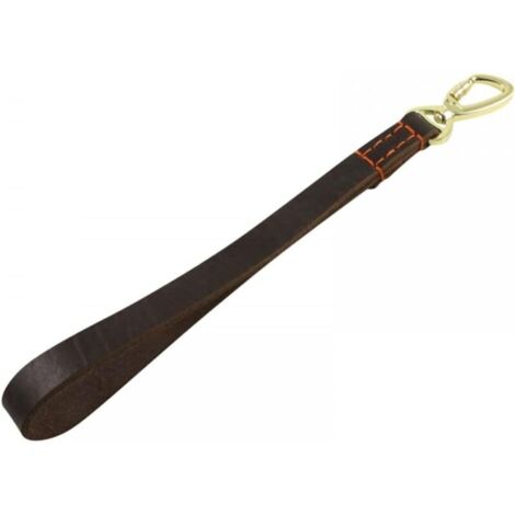 Kurze Hundeleine, handgefertigt aus Leder, robust, tragbar, Hundeleine mit Tragefunktion