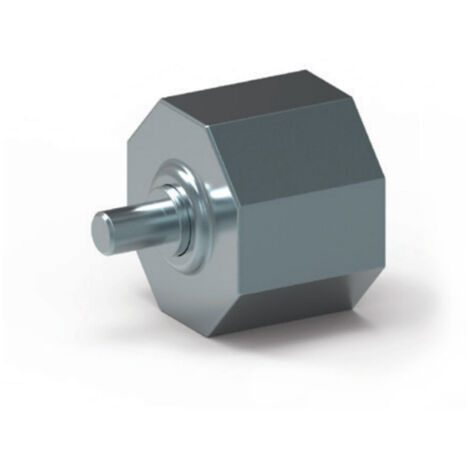 Kurze Metall-Walzenkapsel für SW 60 mit Zapfen, 45 mm lang