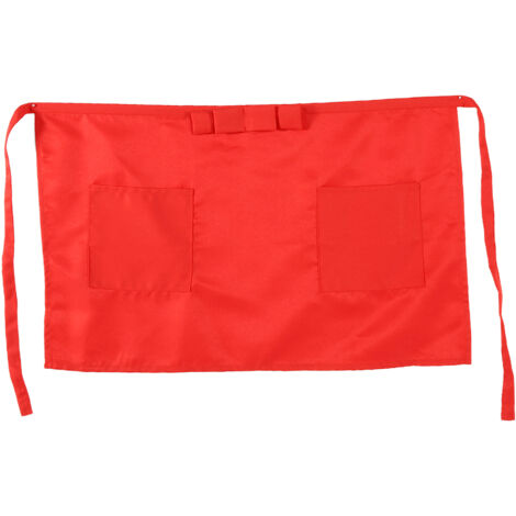 Kurze Schürze, Einheitsgröße, mit 2 Taschen, für Kellner in Cafés, Restaurants und Bars, Bordeaux.