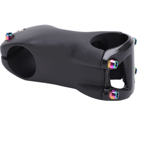Kurzer 70-mm-Carbon-Fahrradvorbau, kompatibel mit 31,8-mm-Lenkern und 28,6-mm-Gabeln, 6°-Winkel, Performance Cycling Parts