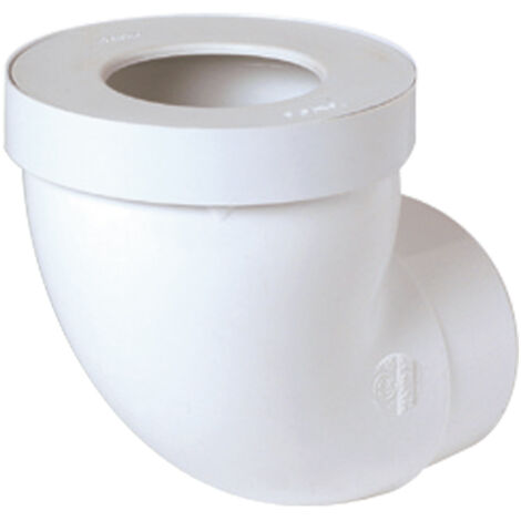 Kurzer gebogener WC-Abflussrohr 90° - Ø85 bis 107 Ø93