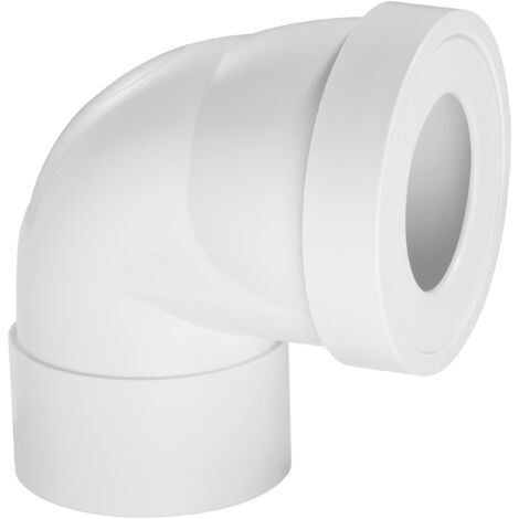 Kurzes Toilettenrohr im 90°-Winkel Durchm.10 cm WIRQUIN WIRQUIN