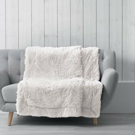 DYNAMIC24 Kuscheldecke 180x220cm creme&nbsp1612184