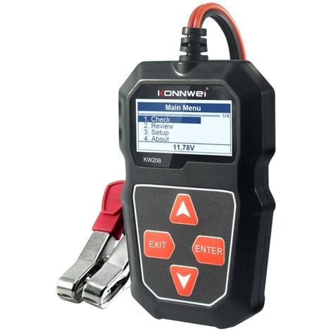 Testeur analogique multimètre pour batteries auto 6 12 V Telwin T 200