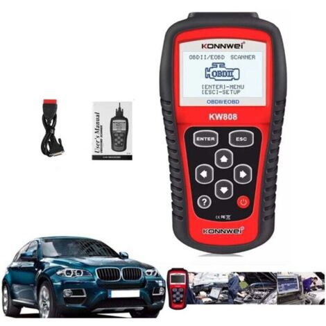 KW808 OBD2 OBDII EOBD Auto-Codeleser Diagnosescanner Fehlercode-Scan-Tool