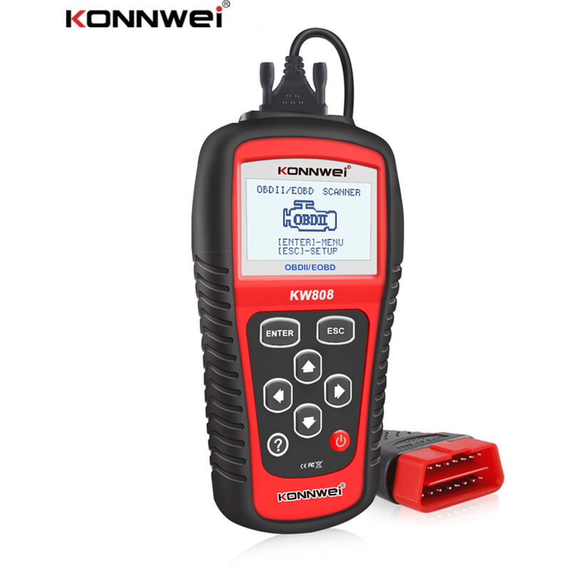 KW808 scanner de décodeur de détection d'instrument de diagnostic de défaut automobile ELM327OBD2AL519