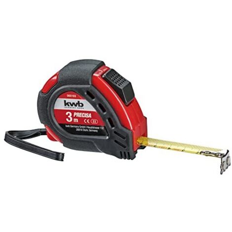 kwb 060103 Metro a nastro 3 m Acciaio, Plastica