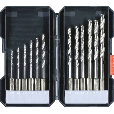 kwb 108810 HSS Jeu de forets pour le métal 12 pièces DIN 338 1/4 (6,3 mm) 12 pc(s)