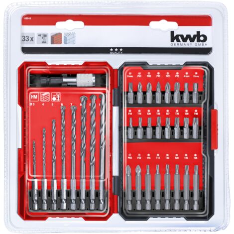 kwb 108940   33teilig Bohrer- und Bit-Sortiment