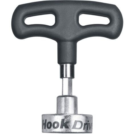 kwb 116300 Cacciavite a gancio, resistente agli urti/impatti con albero E 6.3, per uso manuale o a macchina, cacciavite a gancio con impugnatura ergonomica in plastica
