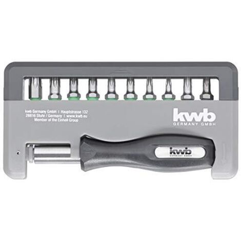 kwb 151040 Set di Bit 12 pezzi multicolore acciaio