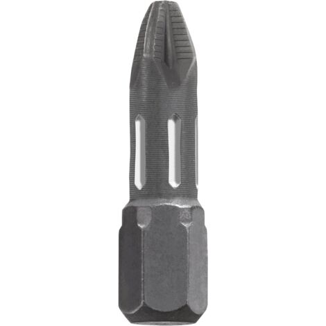 kwb 2 x Bits 25 mm PZ 3 Torsion 122103 (TQ 60 Stahl, Torsionszone, ISO 1173 Antrieb C6.3)