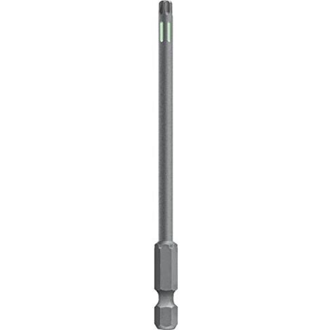 KWB 3 Bit 100 mm Tamper Torx TT25, TT30, TT40 Set Torsion 123342 (TQ 60 acciaio, zona di torsione, ISO 1173, drive C6.3), L