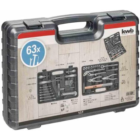 kwb  375500  Werkzeugkoffer bestückt 63teilig