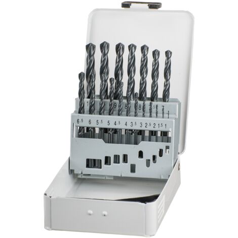 kwb 421944 HSS Kit punte a spirale da metallo 19 parti DIN 338 Alberino cilindrico 19 pz.