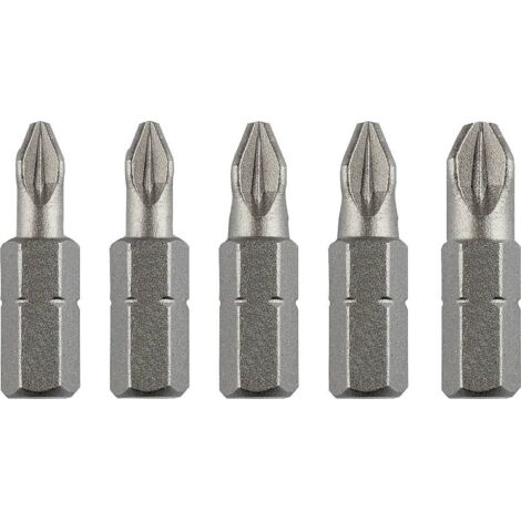 KWB 5 X 25 MM EMBOUTS STANDARD SET UTILISATION DE BASE PZ 120140 (1/4 '', ISO 1173, C 6.3)