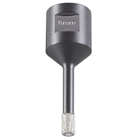 kwb 500206 Punta per piastrelle diamantata per smerigliatrice angolare, sega a tazza con attacco M14, punta diamantata diametro 6 mm