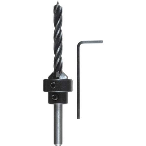 Pezzi Punte Da Trapano Svasatore Con Codolo Esagonale Da 1/4 Pollici, Set Di Punte Da Trapano Svasatore Per Legno HSS Con Chiave Piccola, Kit Di Pun | Leroy Merlin - Foto 5
