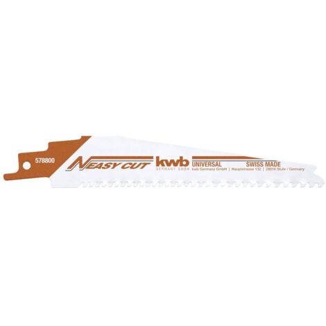 kwb 578800 - Lama per sega universale a strappo con albero Sabre M, adatta a tutti i materiali BAU
