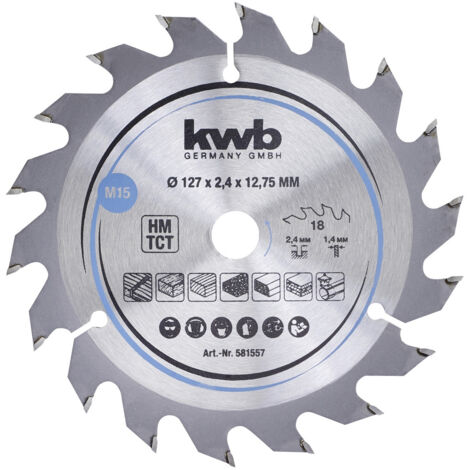 kwb 581557 Hartmetall Kreissägeblatt 127 x 12.75 mm 1 St.