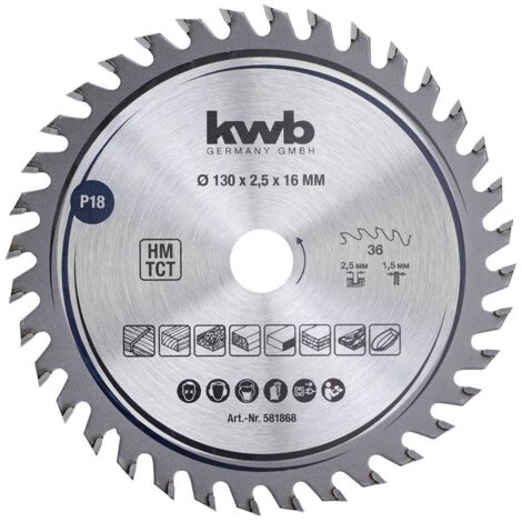 kwb 581868 Lame de scie circulaire 130 x 16 mm 1 pc(s)