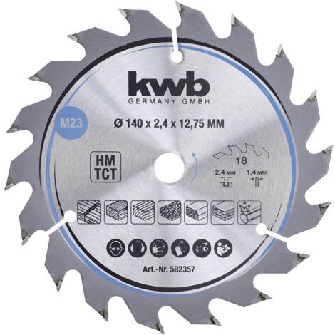 kwb 582357 Lama circolare in metallo duro 140 x 12.75 mm 1 pz.