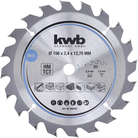 kwb  584157 Hartmetall Kreissägeblatt 156 x 12.75 mm  1 St.