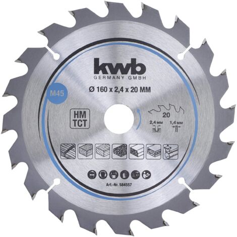 kwb 584557 Lama circolare in metallo duro 160 x 20 mm 1 pz.