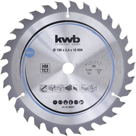 Irwin Weldtec Lame De Scie Circulaire 190 X 30 X 2,4 Mm 24 Dents