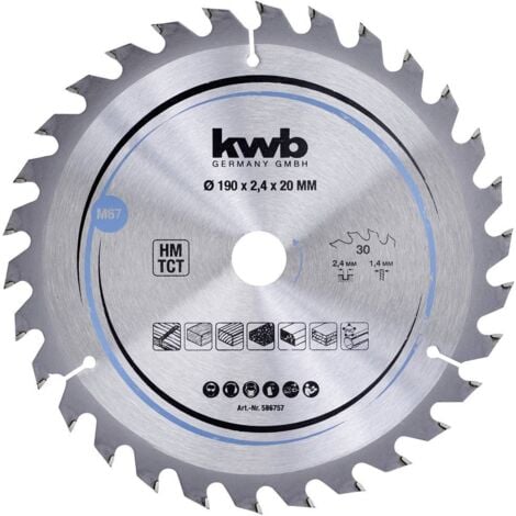 Dedra H19060G Lame De Scie Circulaire En Acier 190 X 60 X 20 Mm Avec