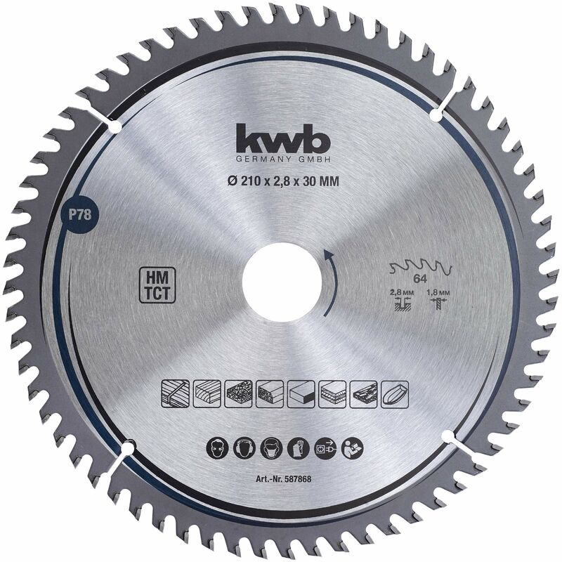 Image of KWB - Sierra circular hm D.210 x 30 - 64Z