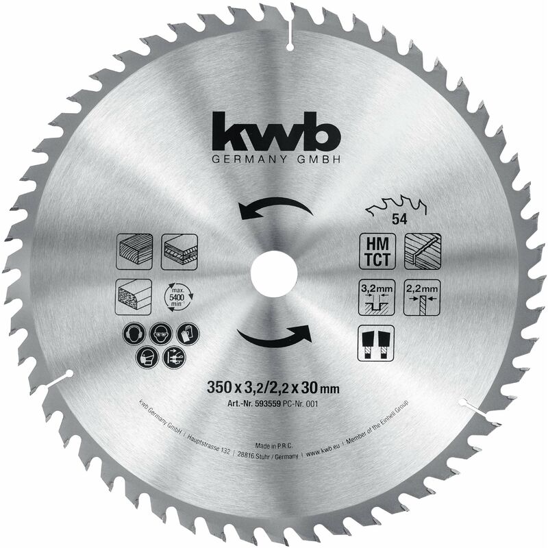 Image of KWB - Sierra circular hm D.350 x 30-54Z