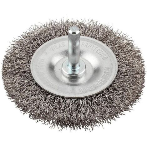 kwb 607310 Roue de fil et brosse en fil d'acier Roue à rayons 7,5 cm