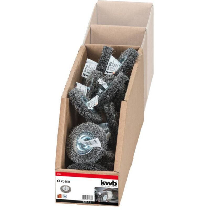 Kwb Spazzole a disco, doppio spessore, filo di