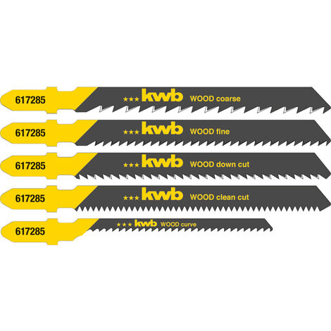 kwb 617285 Stichsägeblatt-Set für Holz 5 St.