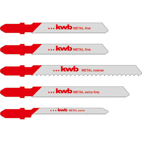 kwb 617290 Stichsägeblatt-Set für Metall 5 St.