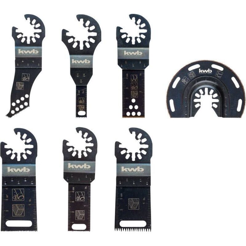 KWB - 708000 Jeu de lames plongeantes 7 pièces 7 pc(s)