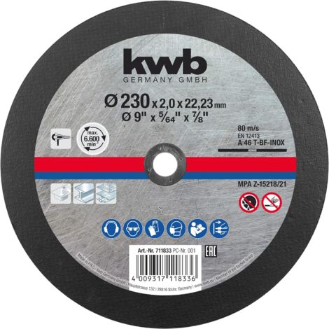 kwb  711833 Trennscheibe gerade 230 mm 1 St. Stahl