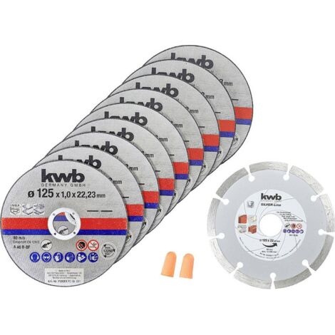 kwb 712032 Jeu de disque à tronçonner 125 mm 10 pc(s)