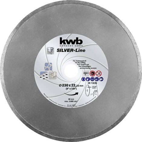 kwb 725870 Disque à tronçonner diamanté Diamètre 230 mm Ø de perçage 22.23 mm Carrelage, Céramique 1