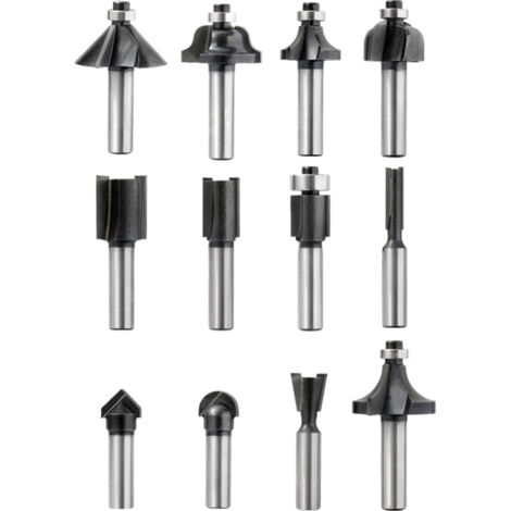 kwb 757290 Frässet       Schaftdurchmesser 8 mm 12teilig