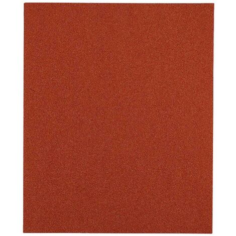 KWB 800418 LOT DE 5 FEUILLES DE PAPIER ABRASIF POUR BOIS, COULEUR ET SPATULE 230 X 280 MM SOUDÉES KORN K-180